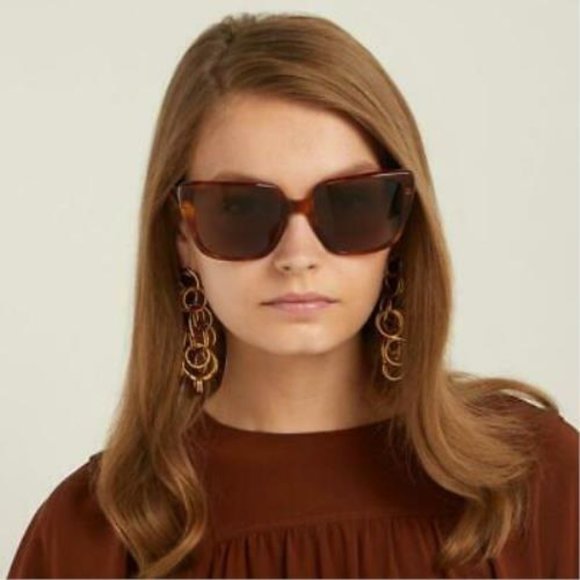 🔥 CELINE CL40047I/S 53E Sunglasses Havana Brown Oversized Women - Picture 8 of 9